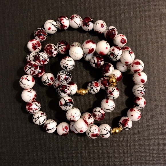 Jewelry - Glass Beaded Bracelet on Stretch Cord 3 / $20